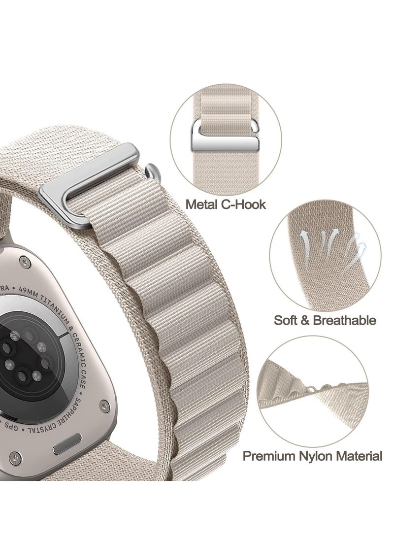 BORTONY - Apple Watch Alpine Loop Band 38mm 40mm 41mm Nylon Woven Sport Strap Compatible with iWatch Series 8/Ultra/7/SE/6/5/4/3/2/8 Pack of 3 - Image 1