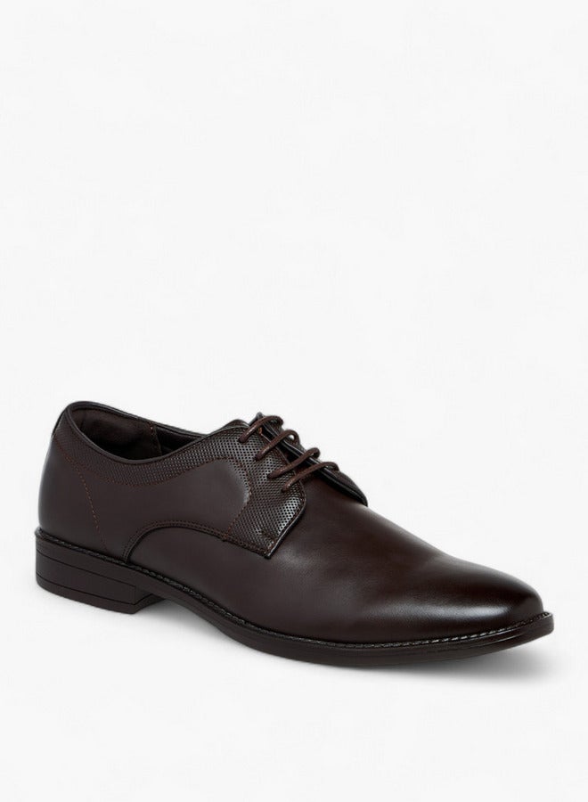 LBL by Shoexpress Textured Lace-Up Derby Shoes  - Image 2