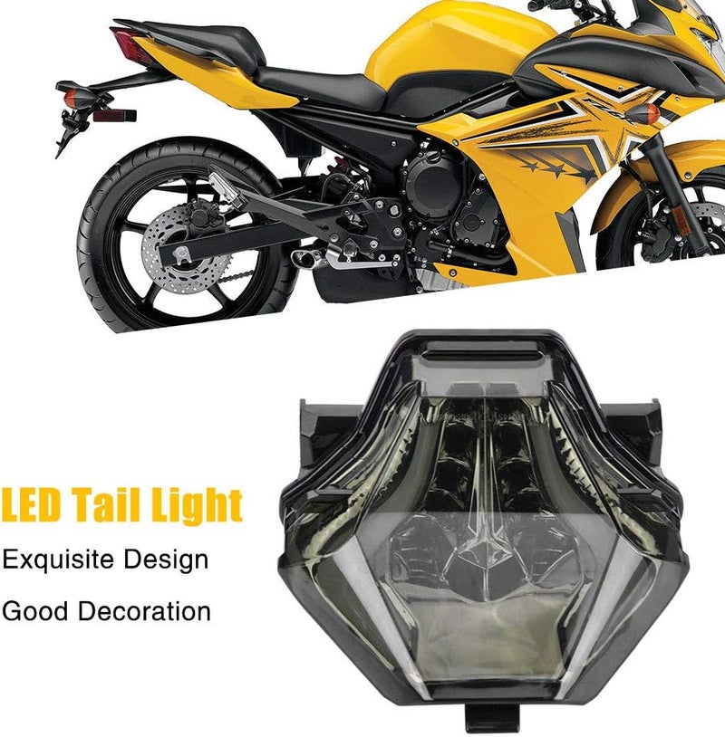 woobles Motorcycle LED Turn Signal Tail Light for Yamaha MT-07 FZ-07 YZF-R3 YZF-R25((White)) (White) - Image 2