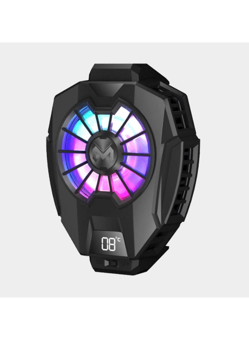 MEMO Funcooler DL05 Mobile Phone Radiator Temperature Display Semiconductor Radiator PUGB Gaming Universal Phone Cooler WITH Mobile Phone Cooling Pad - Image 1