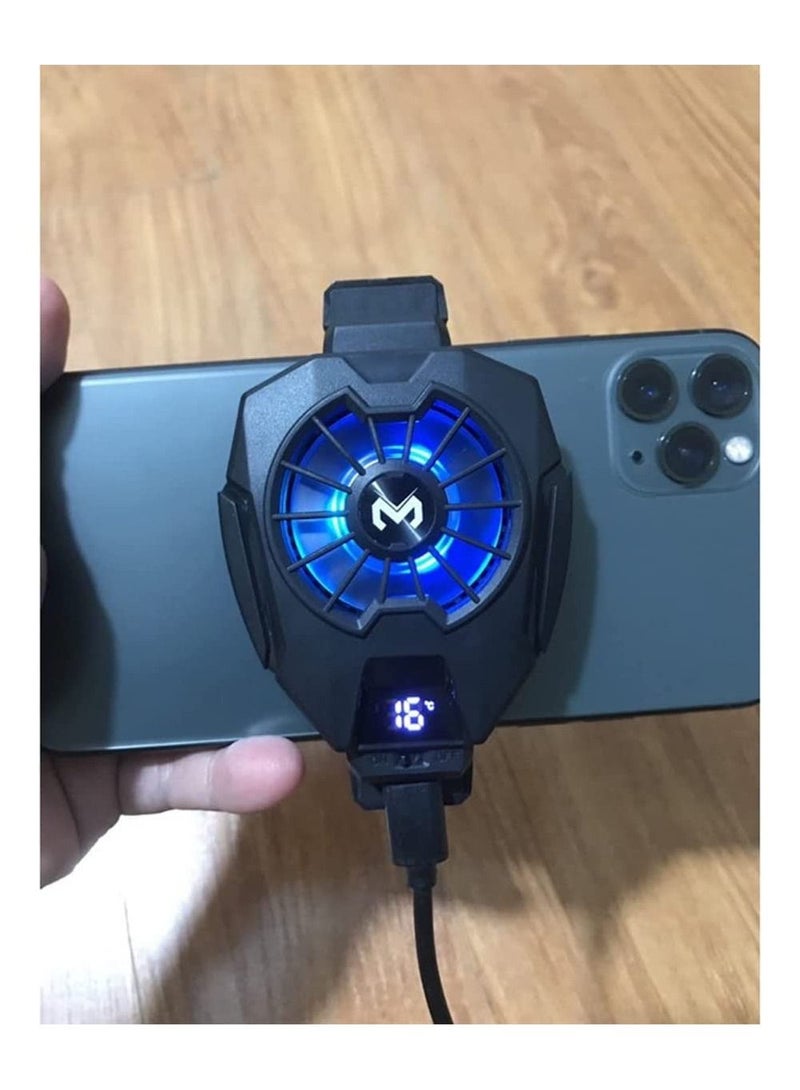 MEMO Funcooler DL05 Mobile Phone Radiator Temperature Display Semiconductor Radiator PUGB Gaming Universal Phone Cooler WITH Mobile Phone Cooling Pad - Image 2