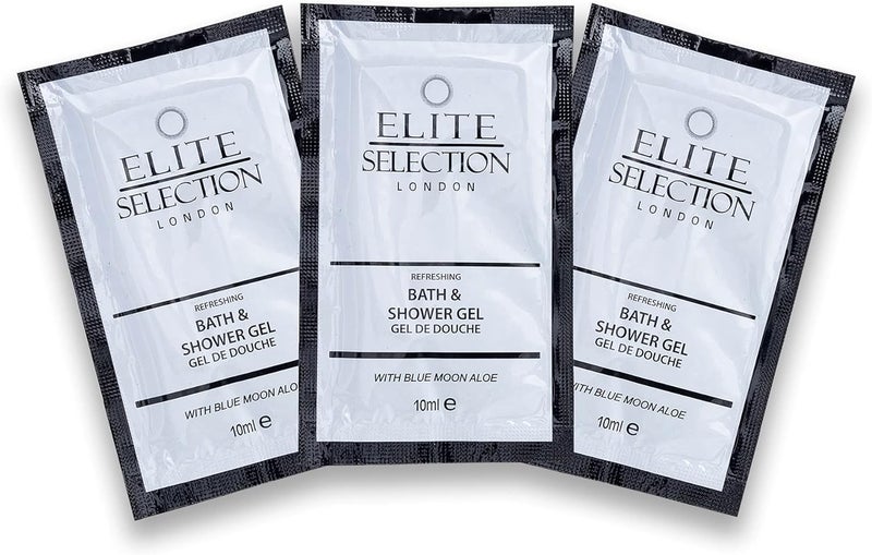 Refreshing Bath Shower Gel For Body With blue Moon Aloe Vera 10ml Sachets for Hotels BB Guesthouse Pack of 750