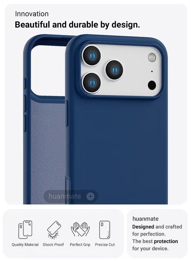 Premium silicone iPhone 17 Pro Max case – Stylish protection with a slim design and soft touch, scratch and slip resistance. Full protection silicone case with a modern design. - Image 3