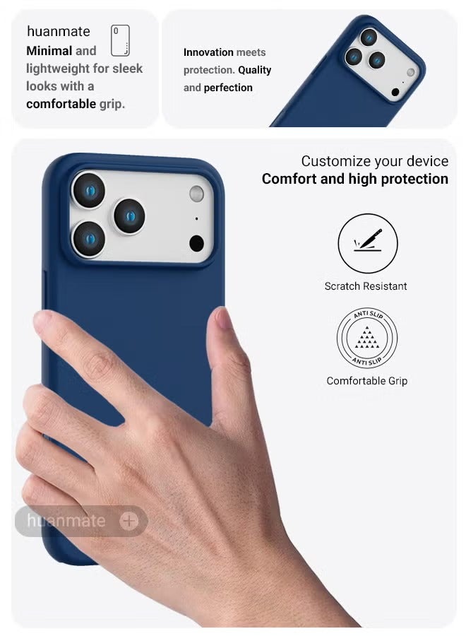 Premium silicone iPhone 17 Pro Max case – Stylish protection with a slim design and soft touch, scratch and slip resistance. Full protection silicone case with a modern design. - Image 4