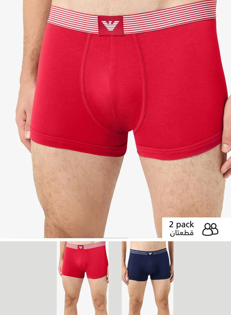 Emporio Armani 2 Pack Of Logo Boxers