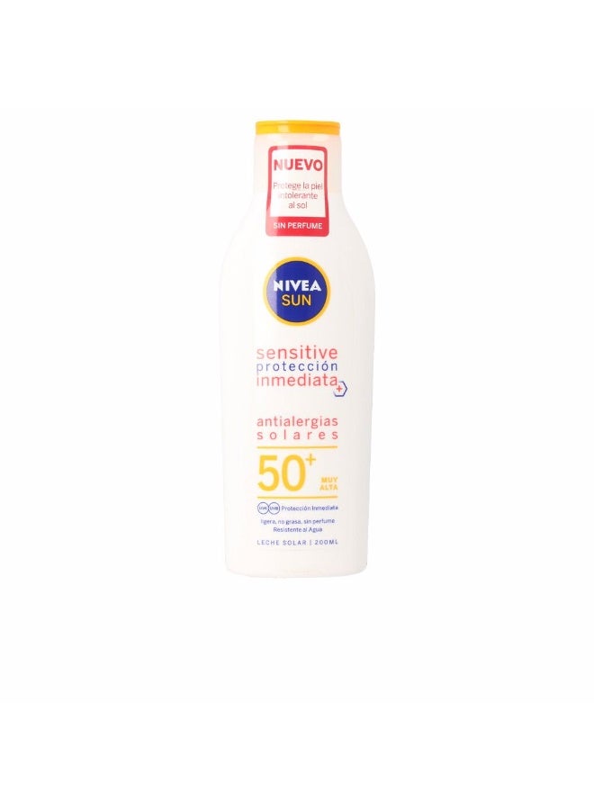 Nivea Sun Allergy Protect Sunscreen Sensitive SPF50+ Milk 200ml - Image 1