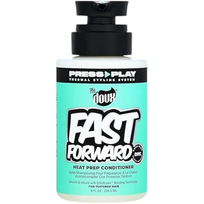 THE DOUX FAST FORWARD HEAT PREP CONDITIONER FOR HEAT STYLING - SMOOTHING CONDITIONER FOR WOMEN AND MEN - Image 1