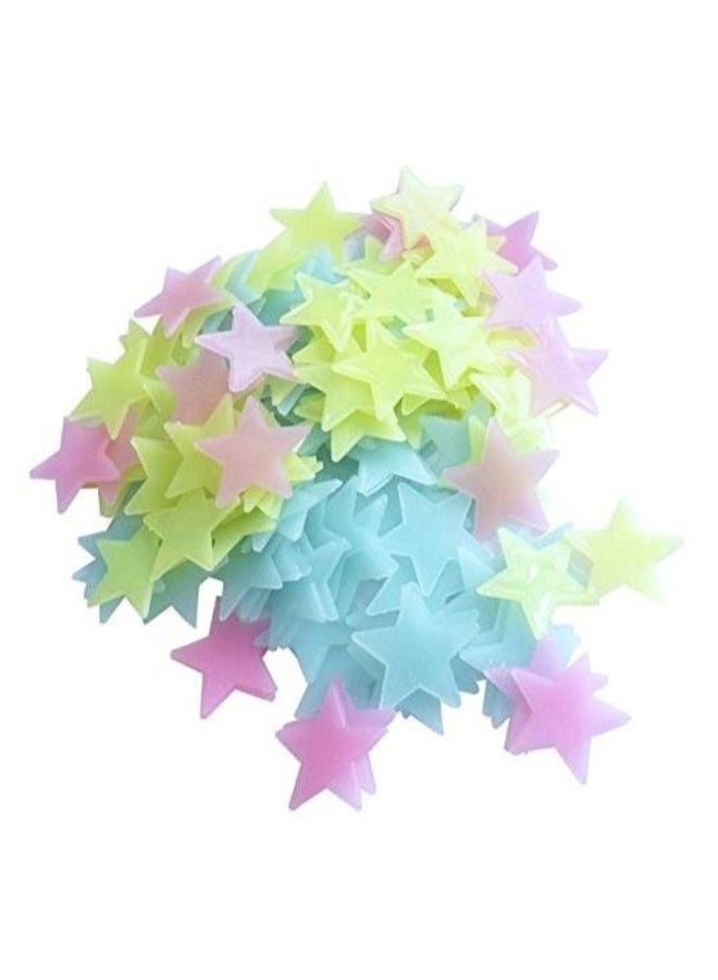 Generic Product Glow in the dark Pp stars 3cm color (10 pieces/bag - Image 1