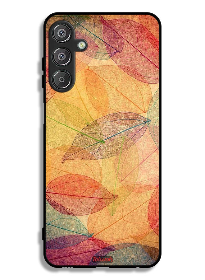 Tolwak Samsung Galaxy F15 5G Protective Case Cover Leaves Abstract Digital Art - Image 1