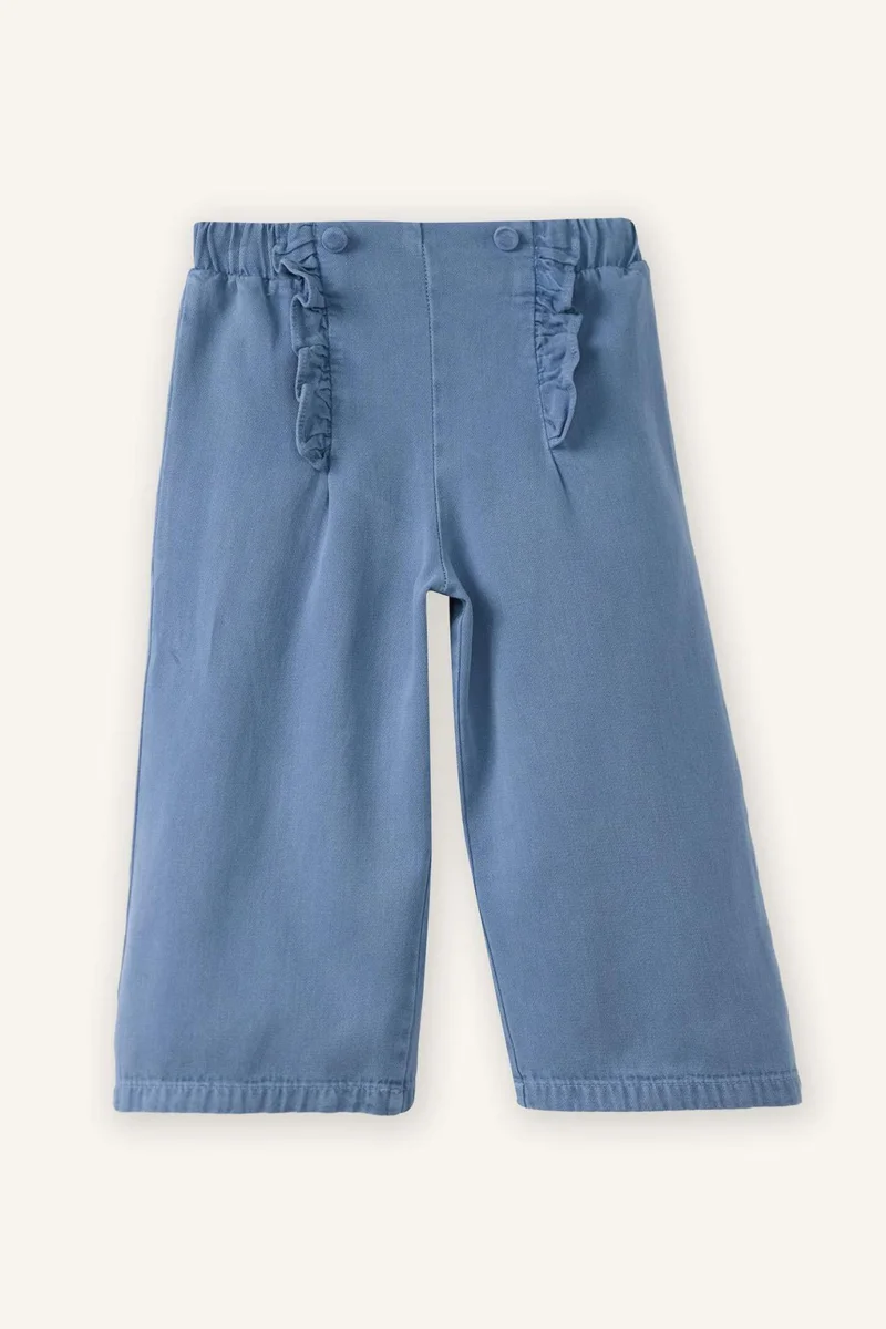 DeFacto Baby Girl Wide Leg Tencel Trousers