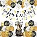 BANBALLON Party Decorations Music Note Latex Balloons Happy Birthday Cake Topper Music Note Birthday Banner for Wedding Parties - Image 3