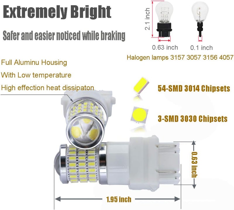 iBrightstar 9-30V LED Strobe Brake Light Bulbs - Image 2