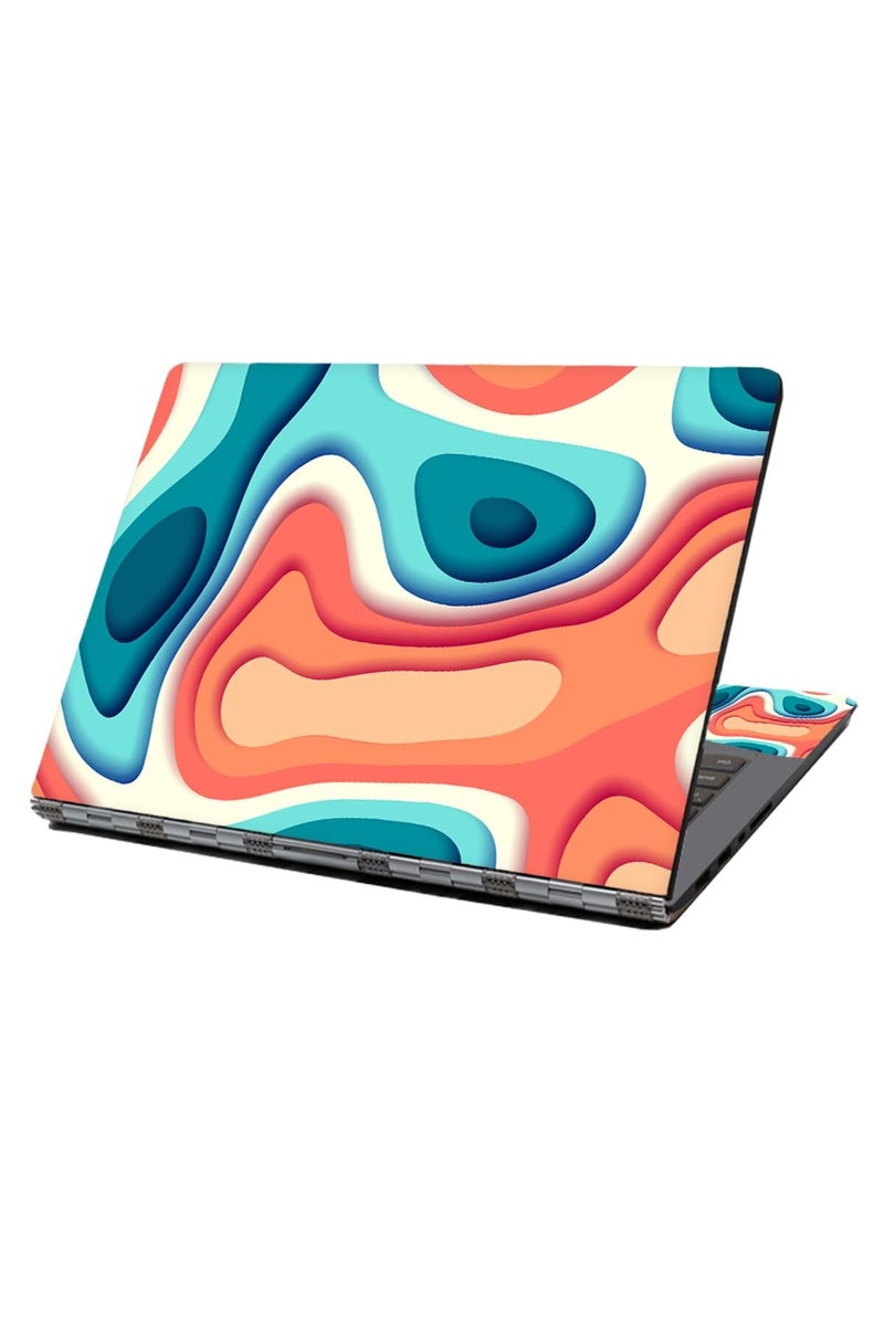 Colorful Fluids Laptop Skin Sticker