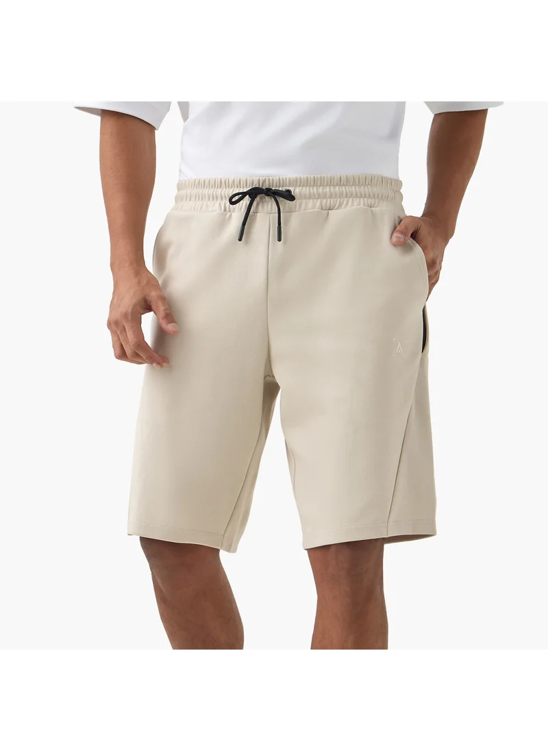 ادوت Panelled Performance Shorts with Drawstring Closure and Pockets