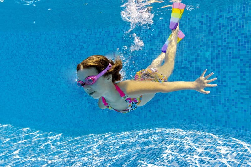 Prsca Kids Swim Fins,Short Youth Fins Swimming Flippers,Swim Training Fins for Lap Swimming,for Children Girls Boys Beginners - Image 5