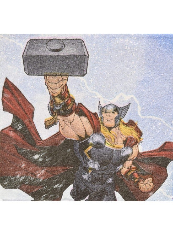 Amscan Marvel Epic Avengers Beverage Napkins Party Favor Standard Multicolor - Image 1