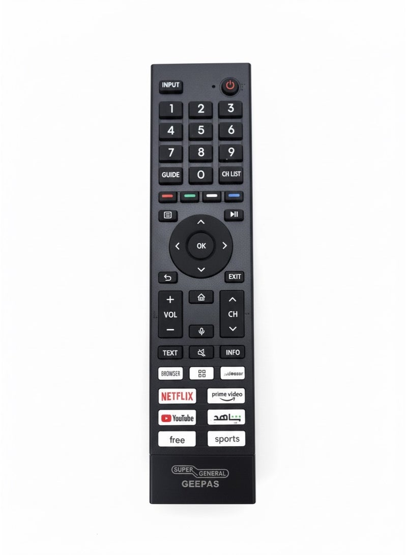 Remote Control Suitable for Super General , Geepas and Aftron TV's