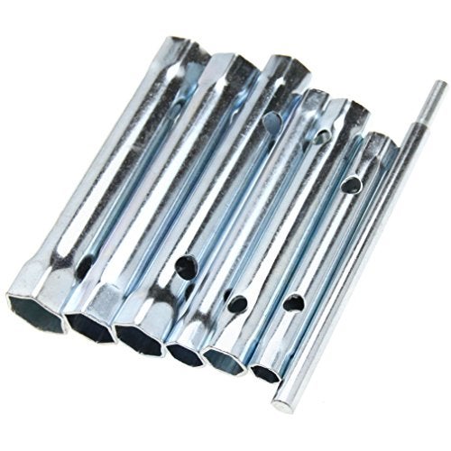 SING F LTD 6Pcs Dual-ended Wrench Socket Plumber Back Nut Tap Spark Plug Spanner Set - Image 1