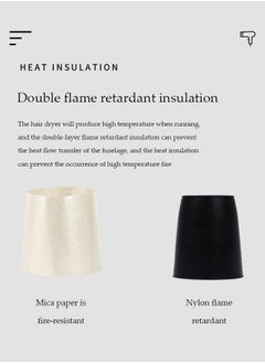 DUNISO Hotel Wall Mounted Hair Dryer for Bathroom,Wall Mounted Hair Dryer, Commercial Wall Mounted Hair Dryers,Small Hair Dryer Wall Hung Hair Dryer for Hotel Bathroom Home and Travel  - Image 3