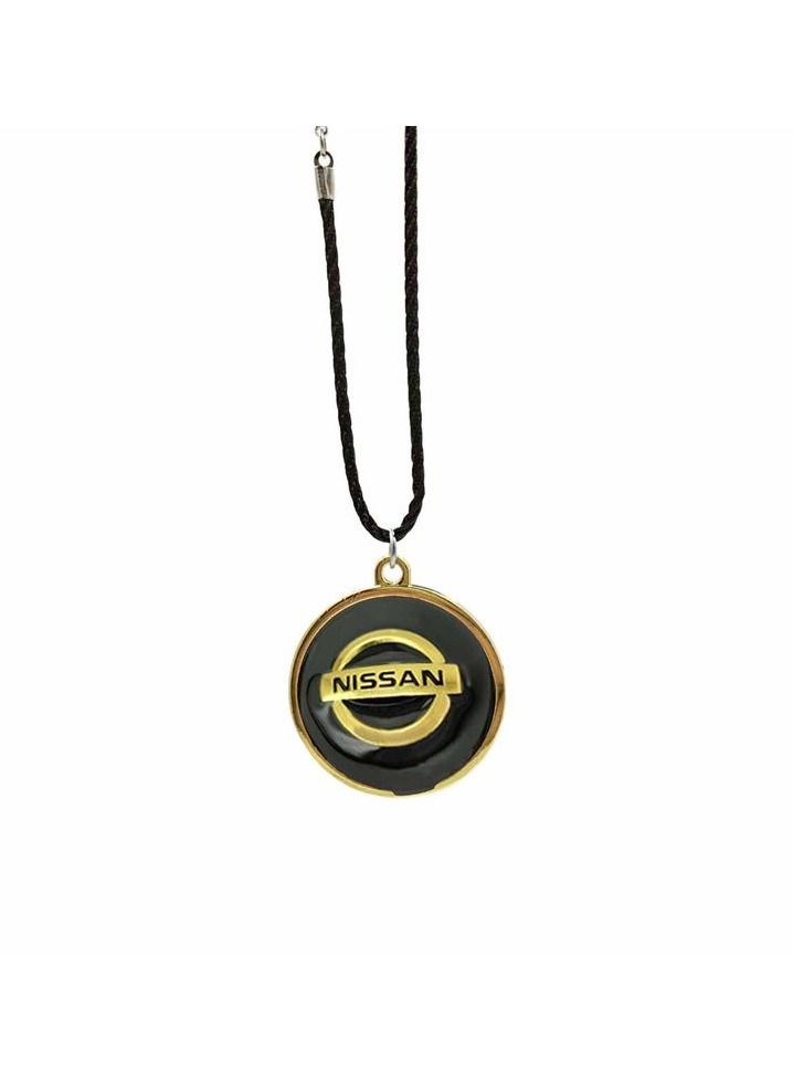NISSAN Logo Car Emblem Car Mirror Hanging Pendant Metal Mini Car Decoration Chain With NISSAN Logo 1 Pcs - Image 3
