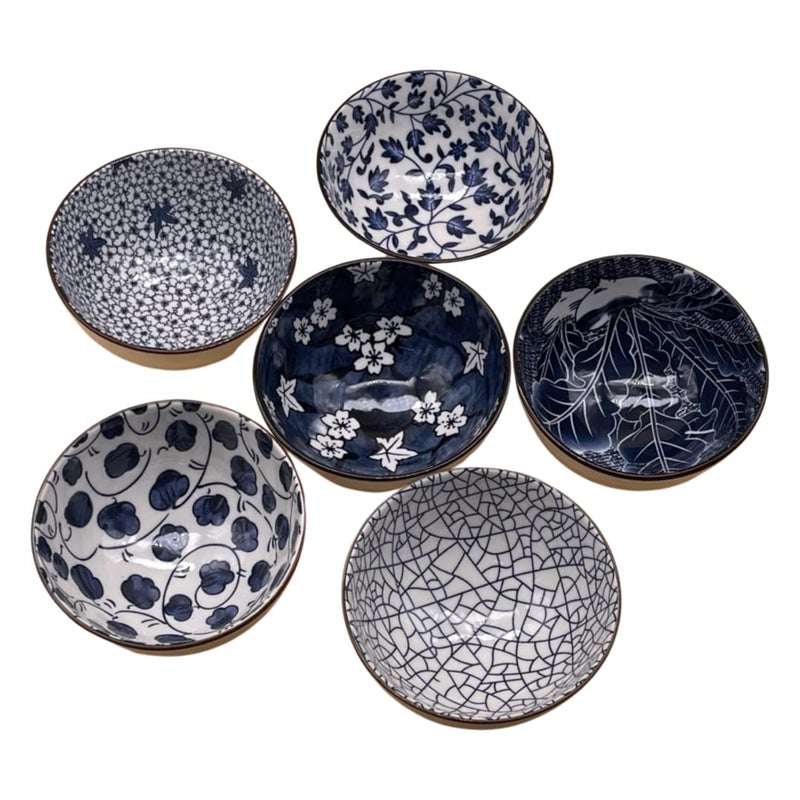 P Plus Fire Premium Porcelain Bowls Set, Ramen Bowl for Noodle, Porcelain Salad Bowls Set(Pack of 4) - Image 3