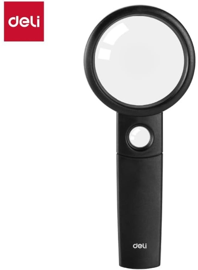 ديلي عدسة مكبرة للمأكولات الجاهزة، قطر 65 مم - أسود - Image 1