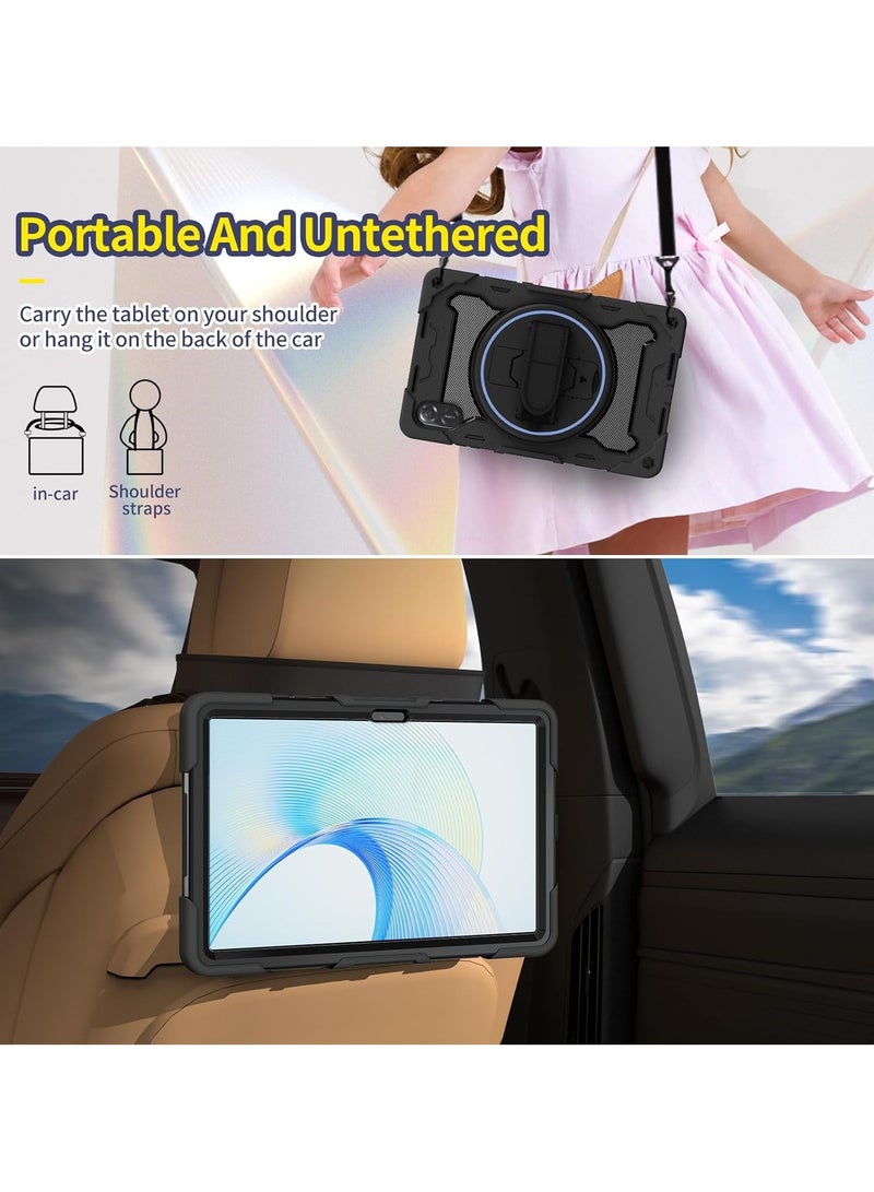 Case Compatible with Honor Pad X9/X8 Pro 11.5 inch 2023, Rugged Protective Case with Rotating Kickstand Hand Strap Shoulder Belt for Honor Pad X9/X8 Pro - Image 5
