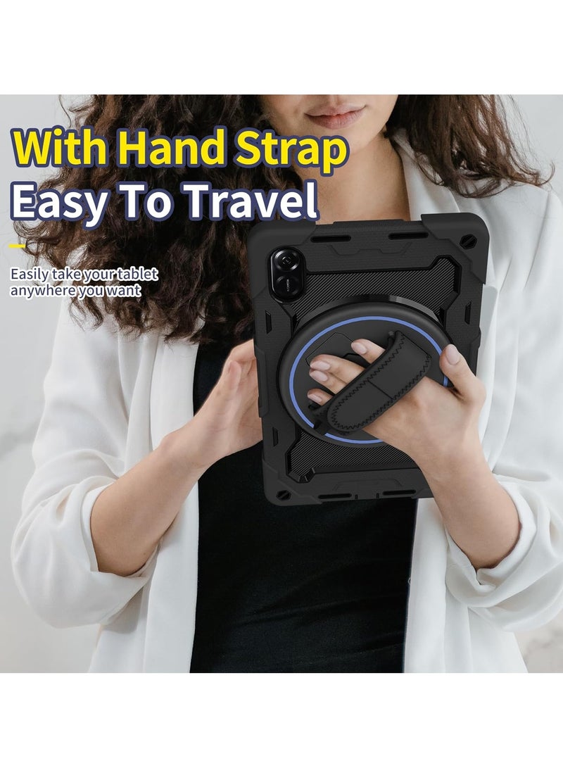 Case Compatible with Honor Pad X9/X8 Pro 11.5 inch 2023, Rugged Protective Case with Rotating Kickstand Hand Strap Shoulder Belt for Honor Pad X9/X8 Pro - Image 4