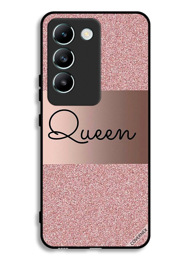 Covernex Vivo Y100 4G Protective Case Cover Queen Glitters Background - Image 1