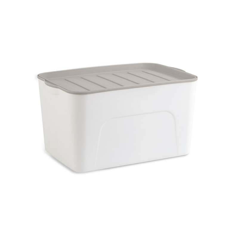 Pan Home Alaine Storage Box with Lid 45x30.7x24cm - White/Grey - 262TCI9900055 - Image 3