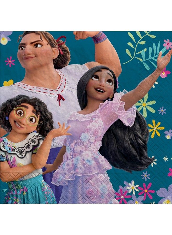 Amscan Encanto Napkins 6 1/2" X 6 1/2" ; Multicolor ; 16 Pcs. - Image 1