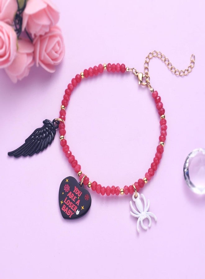Melix Home Hazbin Merch Hotel Angel Bracelet Friendship Gifts Hasbin Anime Cosplay Bracelets For Women Men Fans Birthday Present - Image 3