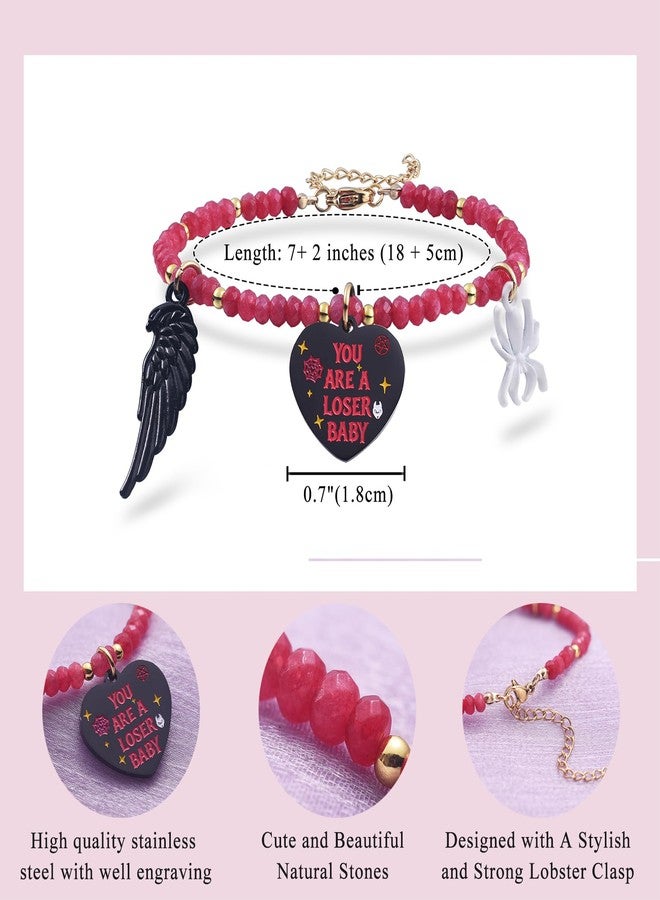 Melix Home Hazbin Merch Hotel Angel Bracelet Friendship Gifts Hasbin Anime Cosplay Bracelets For Women Men Fans Birthday Present - Image 2