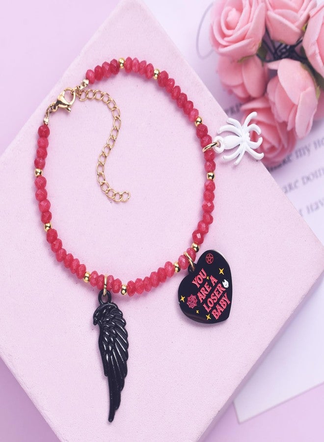 Melix Home Hazbin Merch Hotel Angel Bracelet Friendship Gifts Hasbin Anime Cosplay Bracelets For Women Men Fans Birthday Present - Image 4