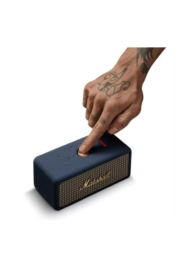 Marshall Emberton III Compact Portable Wireless Speaker with More than 32 Hours of Playtime, IP67 Water Resistance Level, Bluetooth Version 5.3, Built-in Microphone - Midnight Blue - Image 3