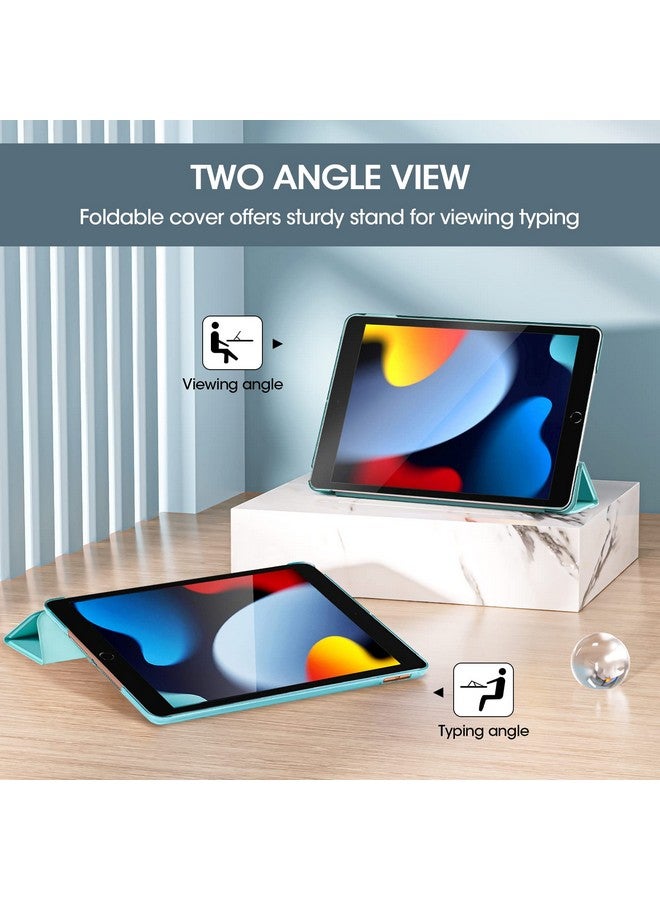 بروكاس حافظة ProCase لجهاز iPad الجيل التاسع 2021/ iPad الجيل الثامن 2020/ iPad الجيل السابع 2019، حافظة iPad مقاس 10.2 بوصة، غطاء iPad الجيل التاسع - أزرق مائي - Image 4