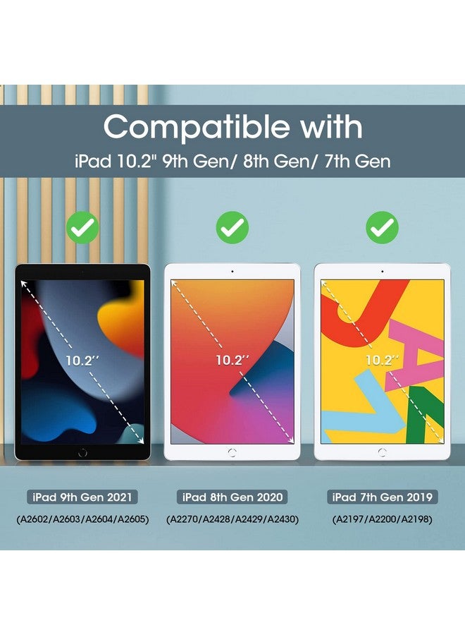 بروكاس حافظة ProCase لجهاز iPad الجيل التاسع 2021/ iPad الجيل الثامن 2020/ iPad الجيل السابع 2019، حافظة iPad مقاس 10.2 بوصة، غطاء iPad الجيل التاسع - أزرق مائي - Image 1