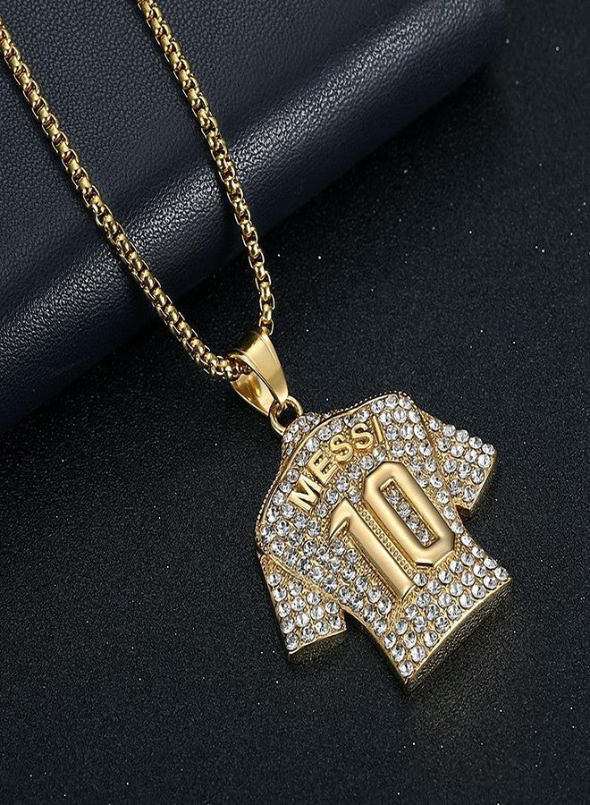 Kalapure Soccer Jersey Youth Necklace, Football Jersey Kids Number 10 Necklace, Soccer Necklaces for Boys Mens Fans - Image 4
