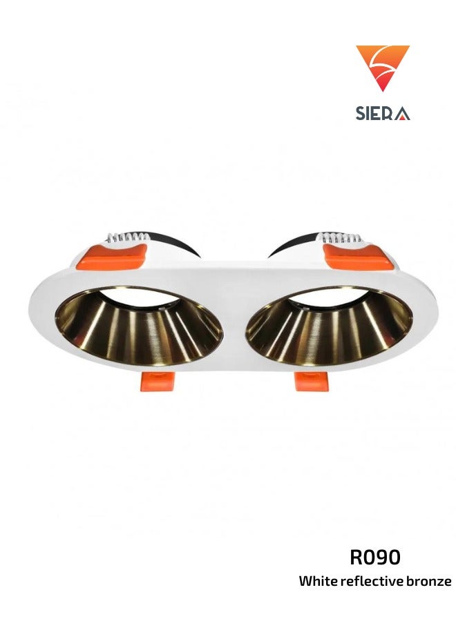 ٍSiera Light spotlight frame 2 lamp aluminum t17.5 cm, R090
