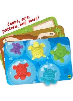 hand2mind Tactile Turtles Math Activity Set Toddler Numbers And Counting Math Counters For Kids Color Sorting Toys Sensory Turtle Game Preschool Learning Activities Montessori Math Materials  - Image 3