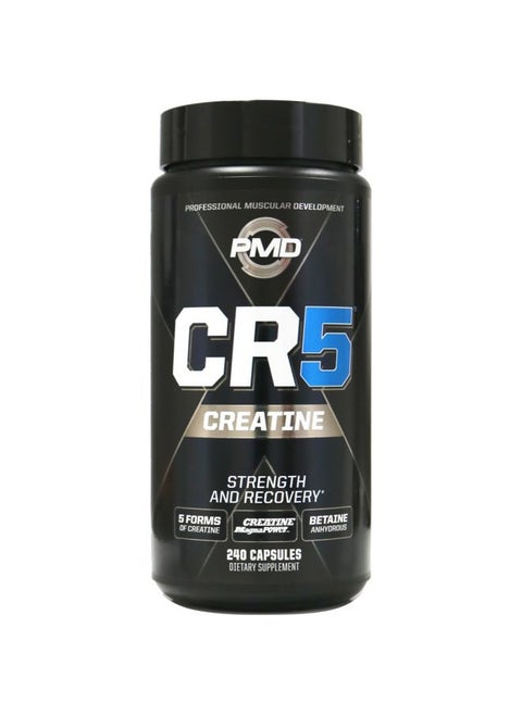 Sports CR5 Professional Creatine Complex - Improved Recovery, Reduce Soreness, Lean Muscle Mass Gainer - Power 5 Creatine Blend for Strength, Endurance, and Recovery (240 Creatine Capsules)
