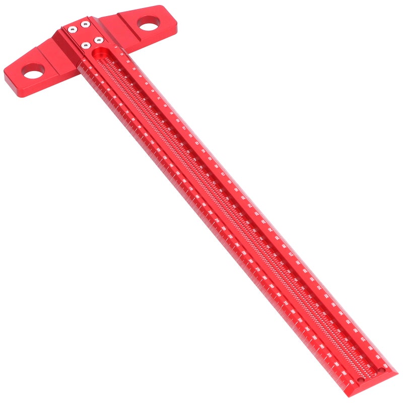 T Square Ruler Aluminum Alloy Removable Woodworking Scriber Art Framing Drafting Tools400mm - Image 1