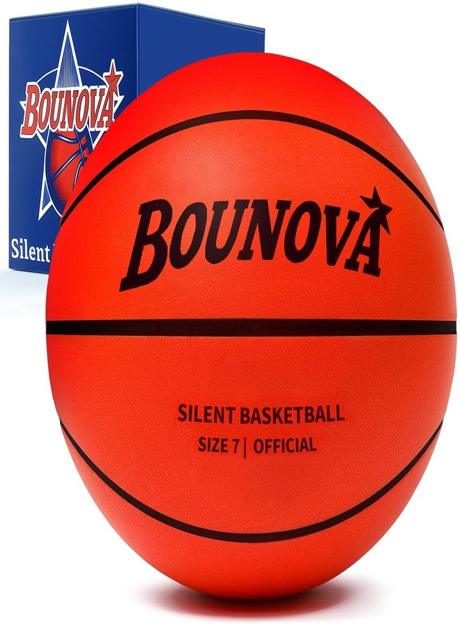 BOUNOVA Silent Basketball | Real Feel Powerful Bounce | Elegant Gift Box Packaging | Pro-Grade PU Foam Indoor Basketballs for Quiet Dribbling & Training - Image 1