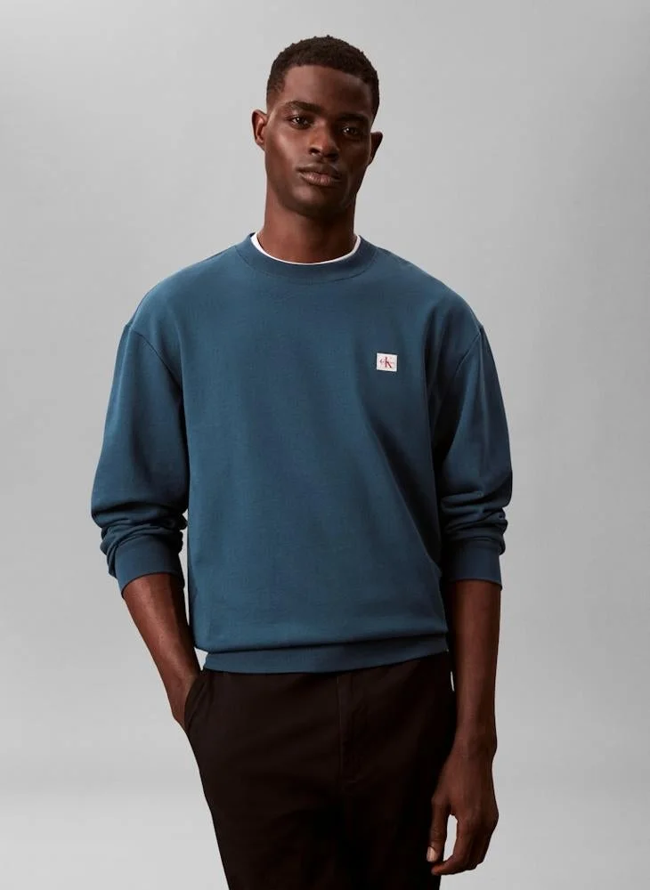 Woven Label Terry Sweatshirt