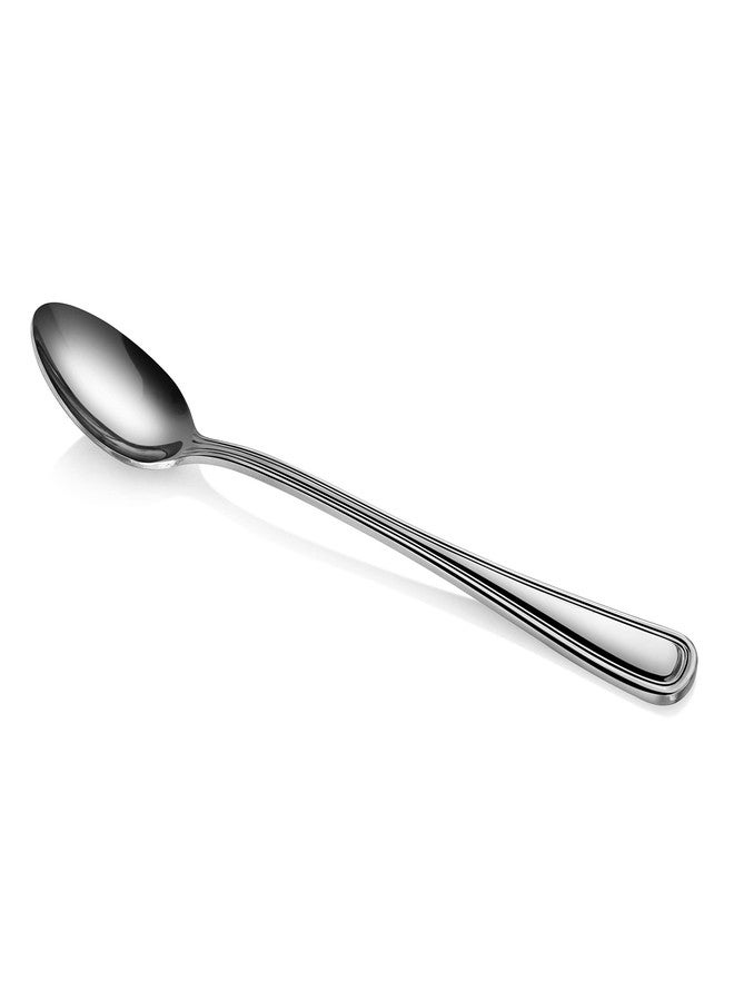 نيو ستار فود سيرفيس ملاعق شاي مثلج من نيو ستار فود سيرفيس، طراز سليم لاين 58222، مصنوعة من الفولاذ المقاوم للصدأ 18/0، طولها 7.5 بوصة، طقم من 12 قطعة - Image 3