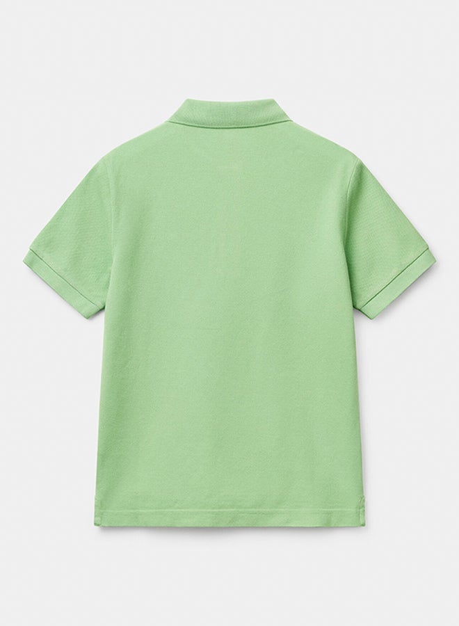 بينيتون بولو بنيد سليم فيت من القطن الخالص - Image 2