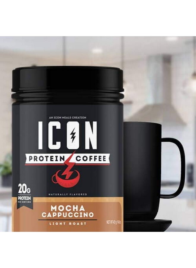 Health & Household - Icon Meals Protein Coffee, Premium Whey Protein, 150Mg Of Caffeine, Nootropic Blend, Gluten-Free & Non-Gmo, Energy And Focus, Keto Friendly, Low Carb, High Protein (Mocha Cappuccino) - Image 1