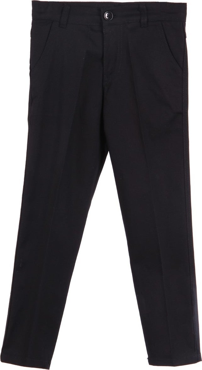 E&H Eh Boy's Linen Trousers Black 6-16 Years 