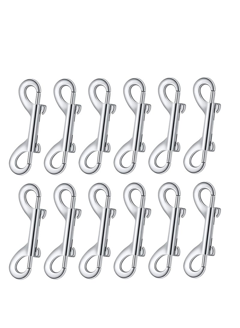 Y&D 12 Pieces Double Ended Bolt Snaps Hook Zinc Alloy Trigger Clips Home Pet Accessory for Linking Dog Leash Collar Key Chain Horse Tack Sling Feed Buckets  - Image 1