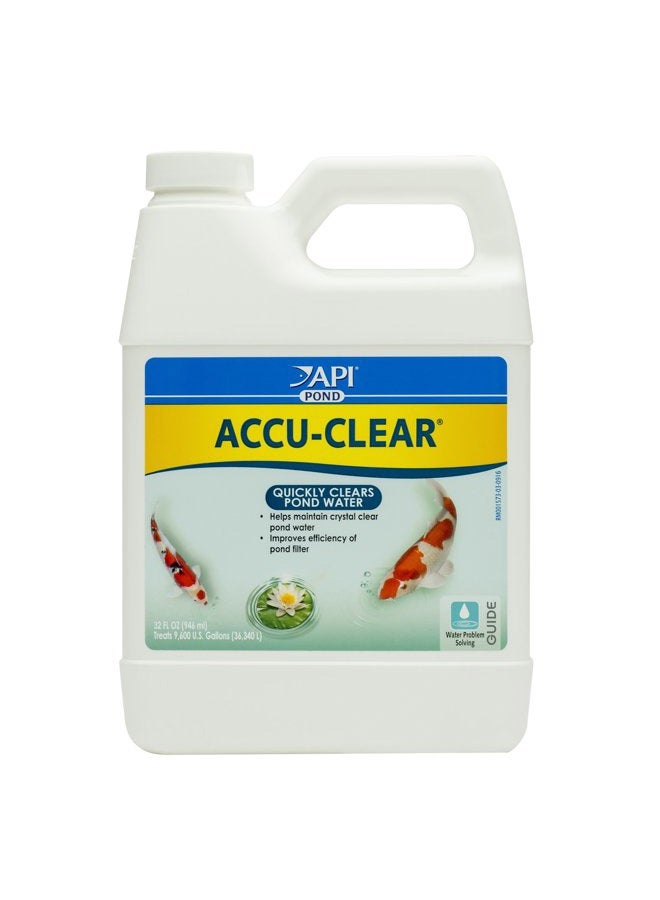 API PondCare POND ACCU-CLEAR Pond Water Clarifier 32-Ounce Bottle (142G), Black - Image 1